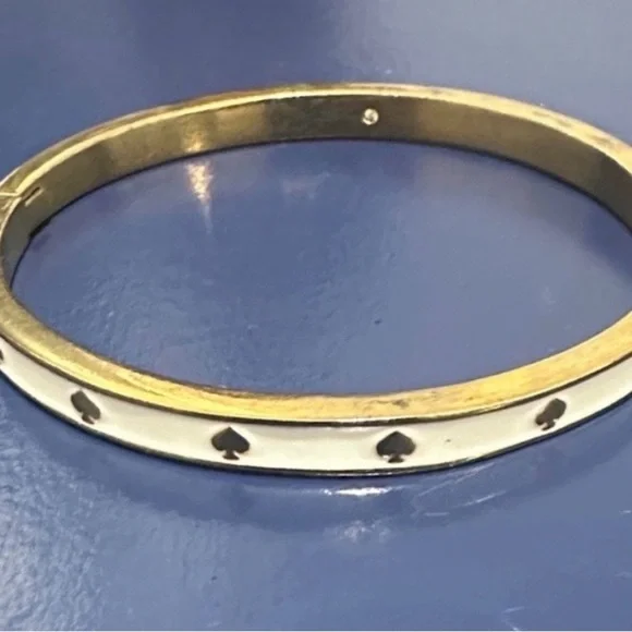 Kate Spade Gold and White Spade Bracelet - Picture 2 of 8